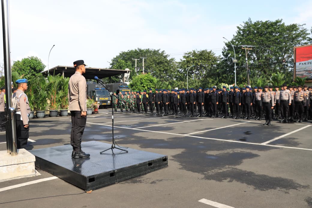 Apel Siaga Pengamanan Liga 1 di Polres Metro Bekasi Kota, Fokus Humanis dan Deteksi Dini