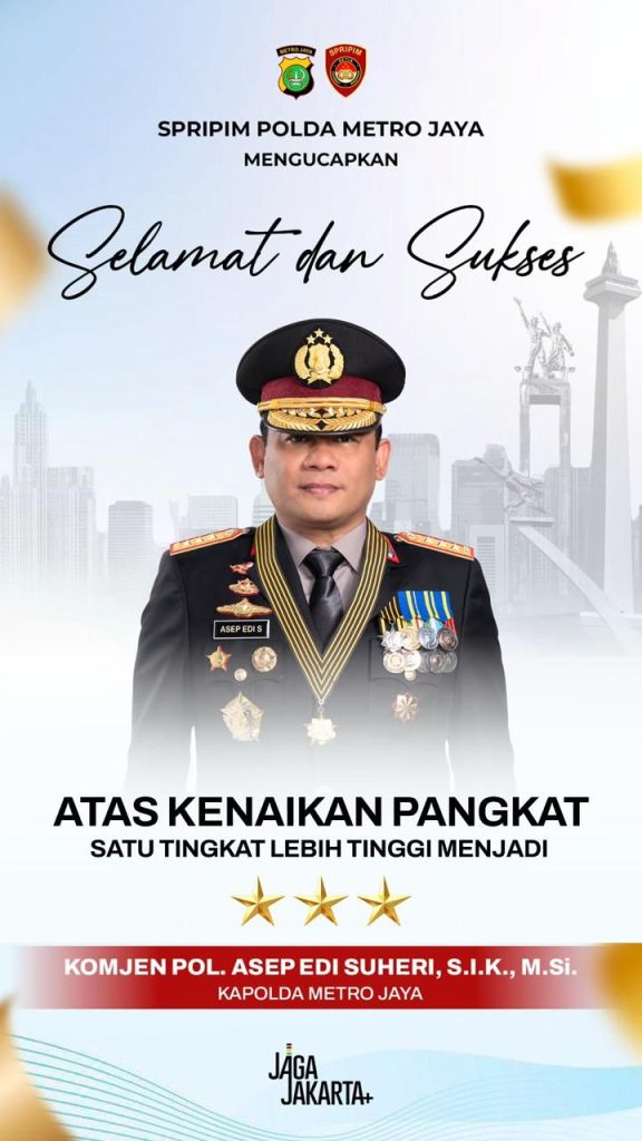Kapolda Metro Resmi Dipimpin Jenderal Bintang Tiga Berdasarkan Keputusan Presiden