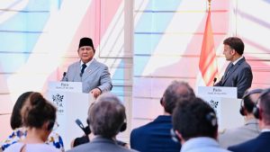 Di Depan Macron, Prabowo Tegaskan Tak Ada Damai Tanpa Palestina