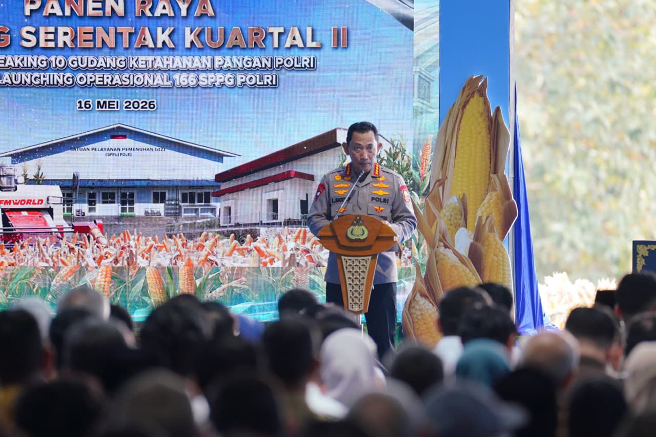 Di Hadapan Prabowo, Kapolri Paparkan Hasil Panen Raya Jagung Polri Kuartal I dan II