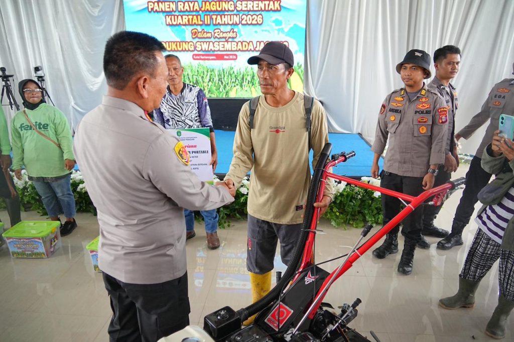 Perkuat Ketahanan Pangan Nasional, Polda Kaltim Gelar Panen Raya Kuartal II Tahun 2026