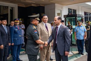 Panglima TNI Dampingi Menhan RI Terima Kunjungan Wakil Perdana Menteri sekaligus Menteri Negara Urusan Pertahanan Qatar