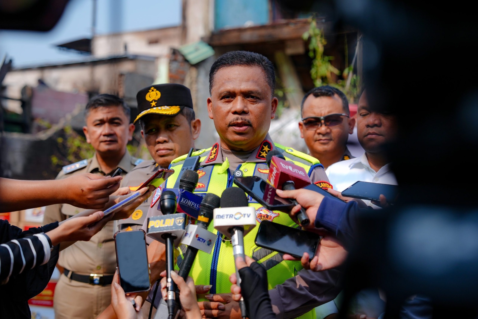 Kakorlantas Polri Pastikan Permudah Pengurusan Dokumen Korban Kebakaran Kemayoran